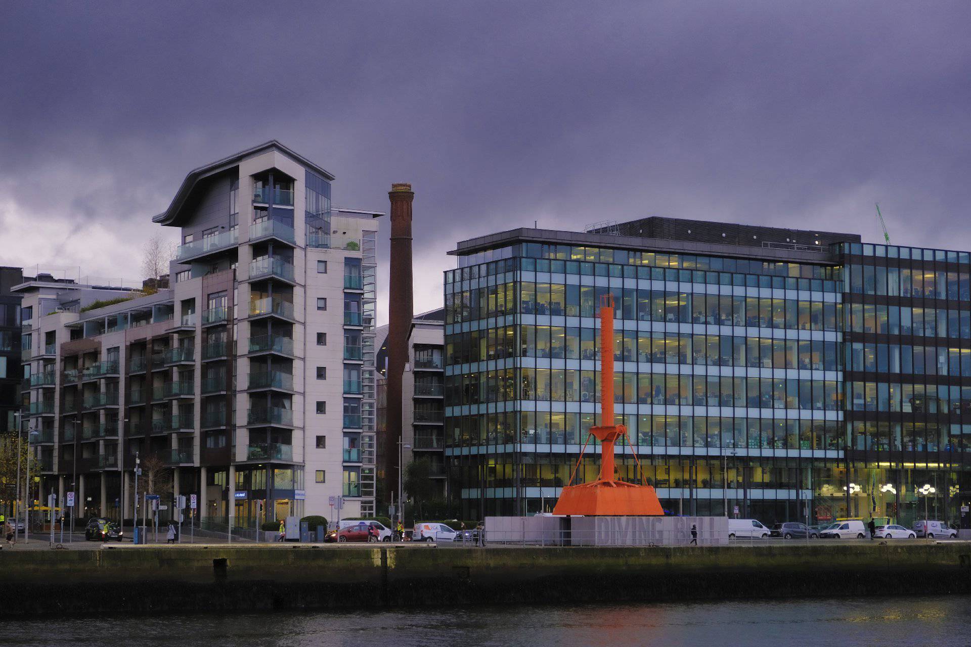 The Diving Bell across Liffey