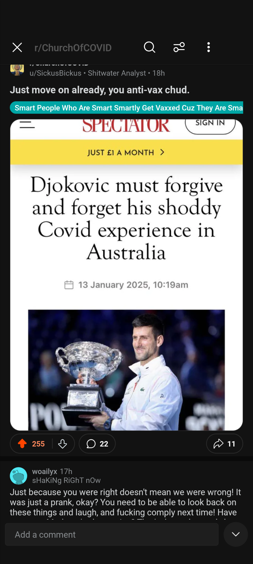 Djokovic must forgive and forget his shoddy Covid experience in Australia