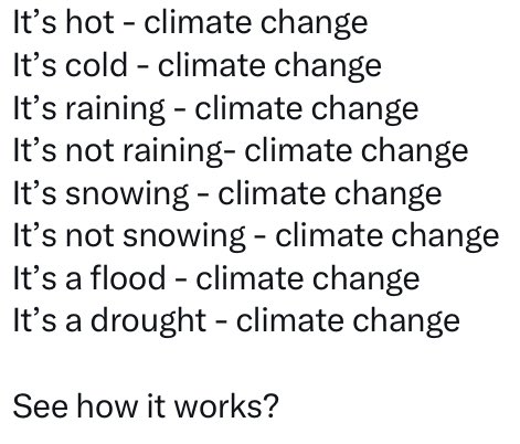 Always that climate change