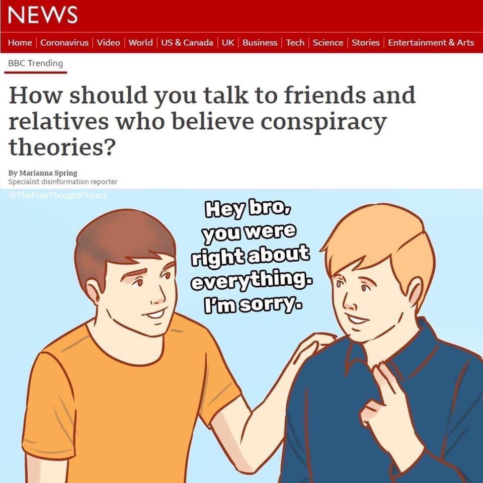 How you should talk with friends and relatives who believe in cts