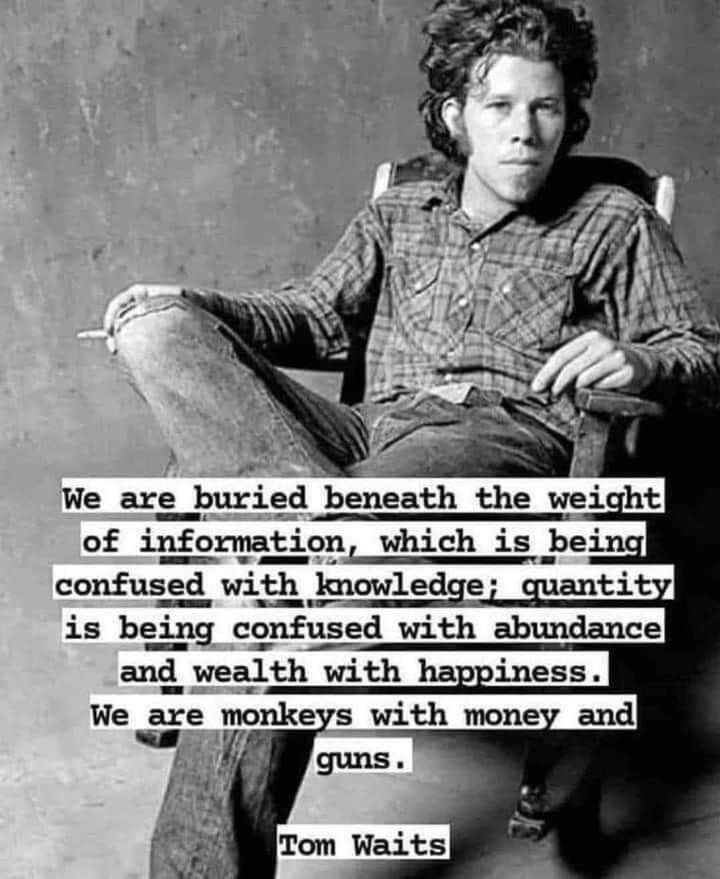 Buried with information which is confused with knowledge