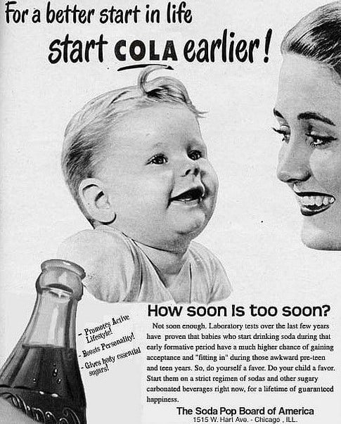 Vintage Start Cola early in life
