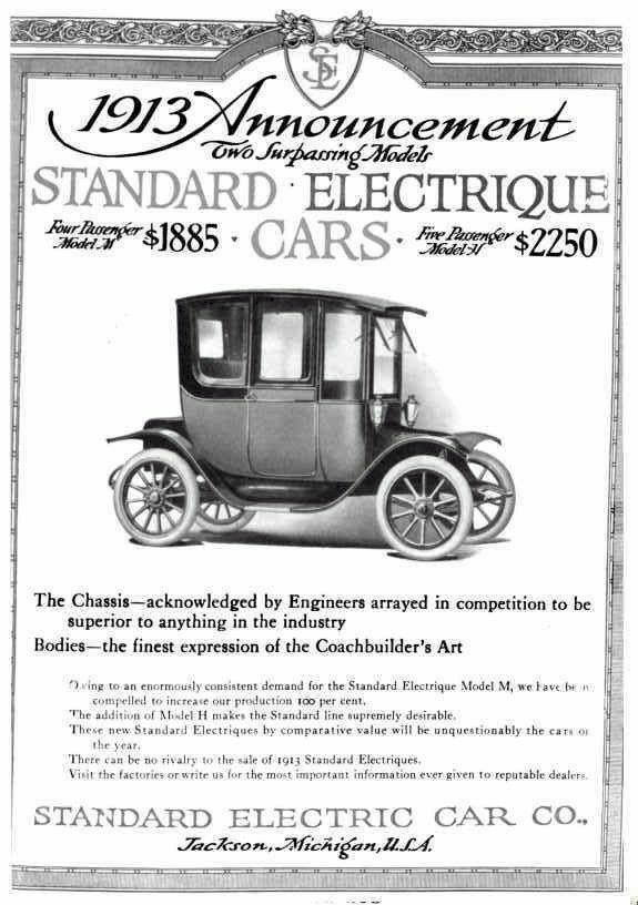 1913 Standard Electrique Cars