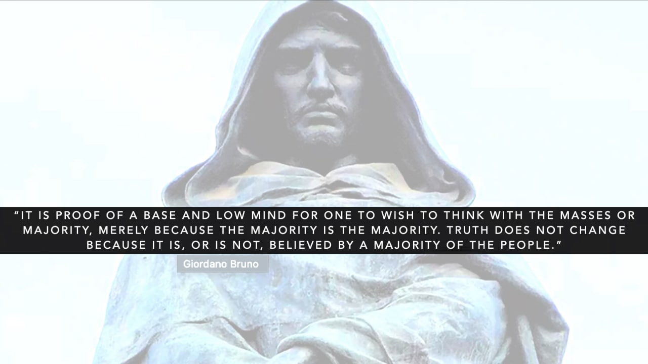 Truth is not believed by the majority of people