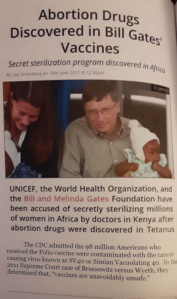 Abortion drugs in vaccines