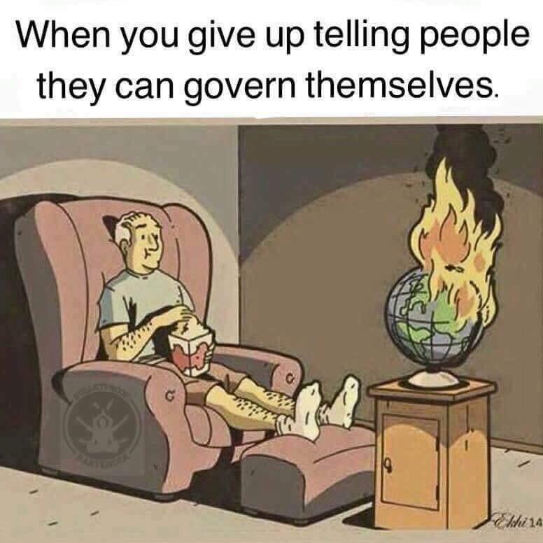 When I give up telling people