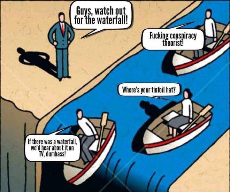 Guys, watch out for the waterfall!