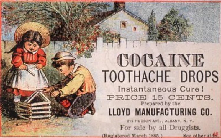 Cocaine Toothache Drops 1885