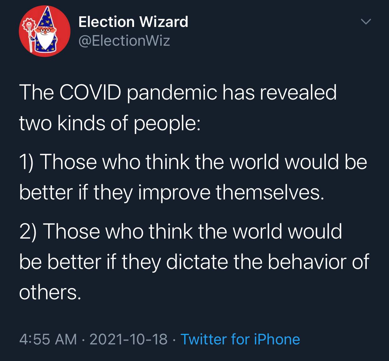 The pandemic revealed 2 kinds of people