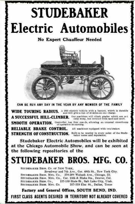 Studebaker Electric automobiles
