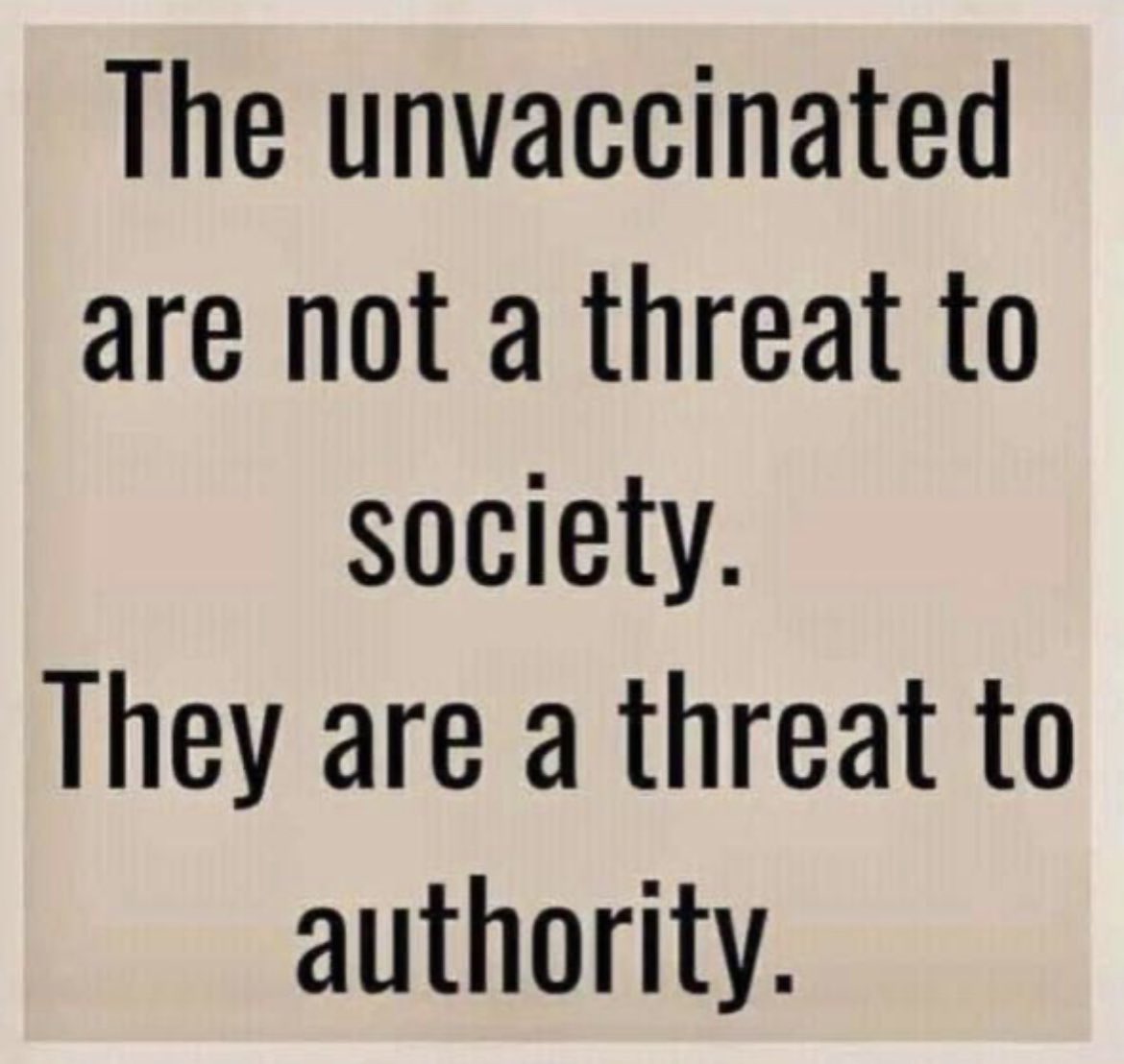 The unvaccinated are...