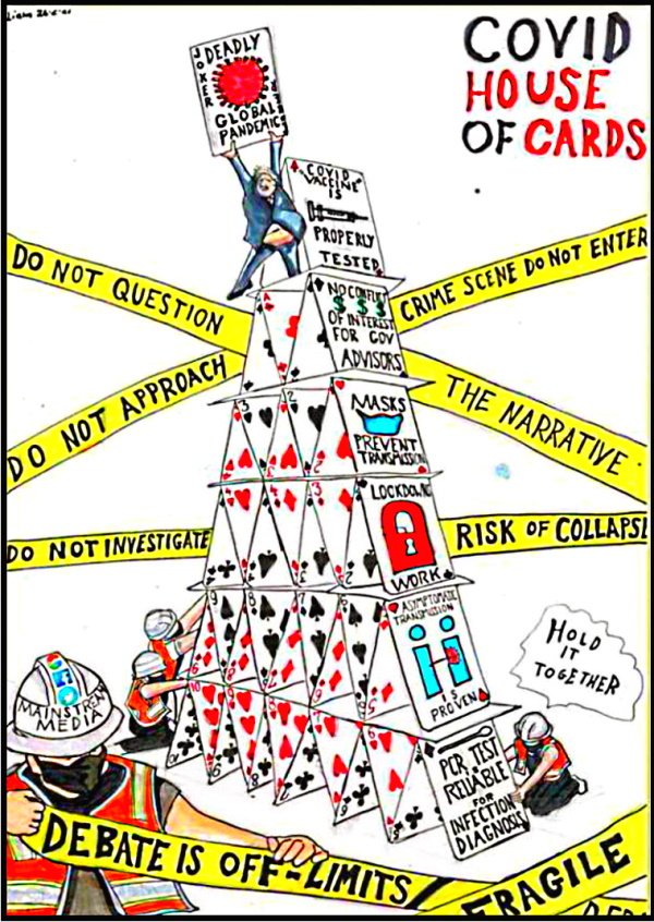 COVID house of cards - lies