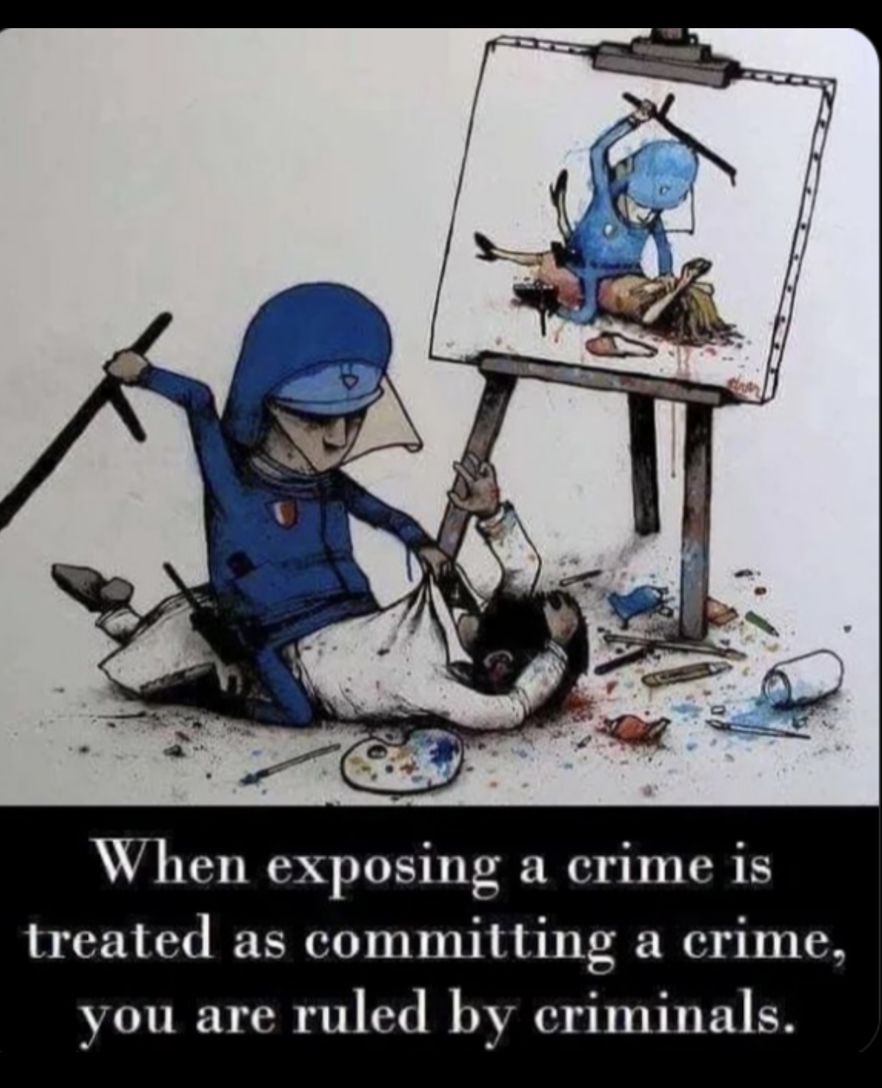 When exposing a crime is treated as committing a crime
