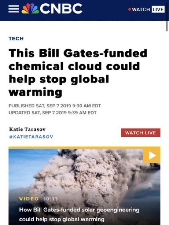 Bill Gates funded chemical cloud