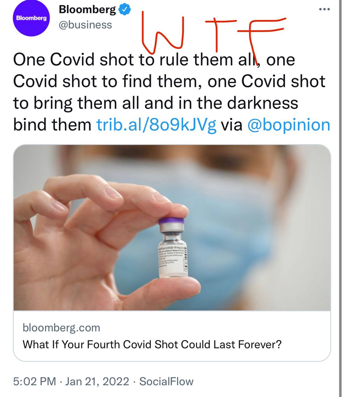 One covid shot to rule them all