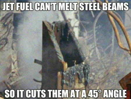 Jet fuel can't melt steel beams