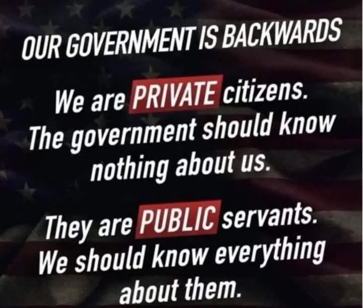 Our government is backwards