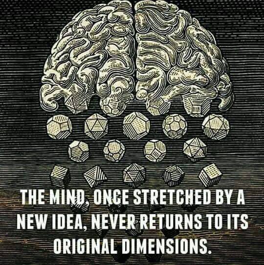 The mind stretches