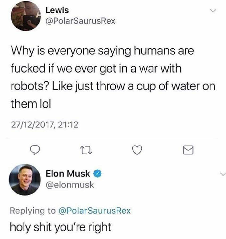 Just throw a cup of water on them