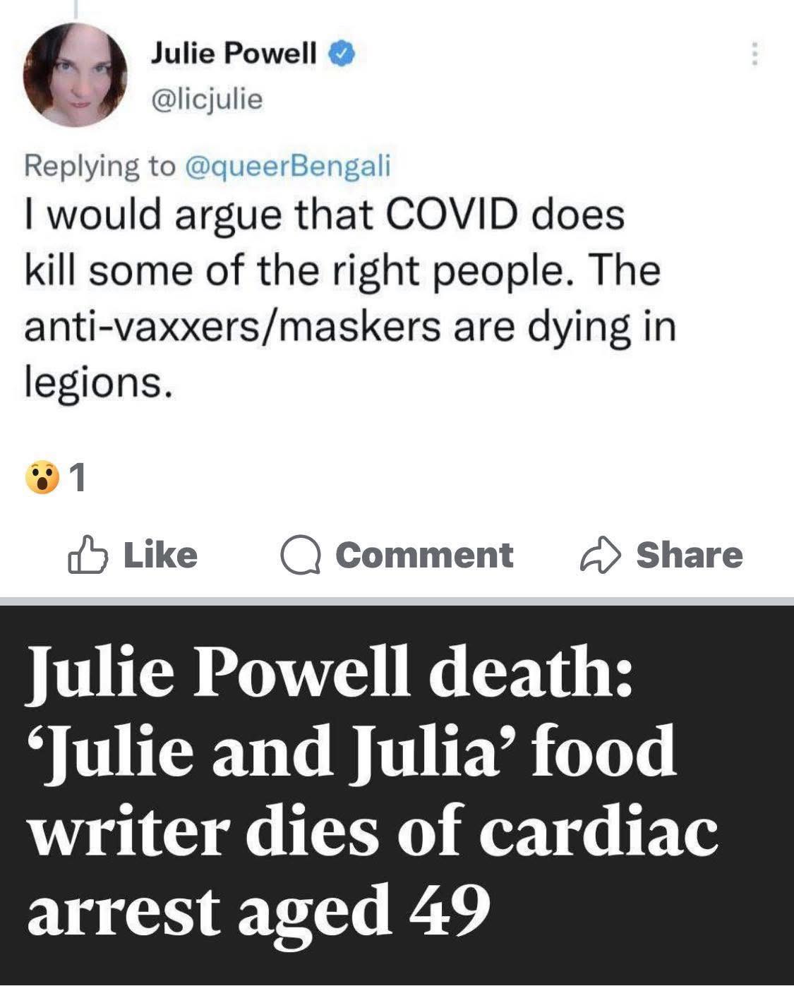 Julie Powell writer death